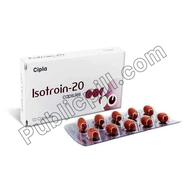 Isotroin 20mg Capsule (Isotretinoin) - Publicpill | #1 Trusted, Convenient, and affordable pharmacy,
